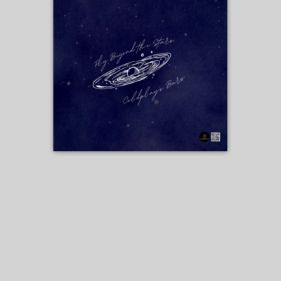10x10 Inch Poster – Fly Beyond the Stars, Coldplay’s Bars Galaxy Illustration with Starry Background