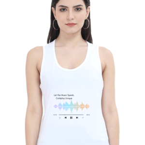 Women's Tank Top – Let the Music Speak, Coldplay Unique