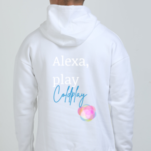 Oversized Hoodie (S-3XL)– Alexa Play Coldplay | Colorful Ball Design