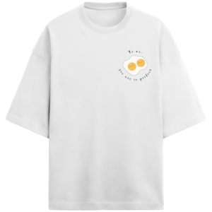 "To Me, You Are Perfect" Cute Egg Design Cotton T-shirt