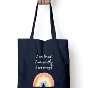 I Am Worthy – Dark Edition Tote Bag