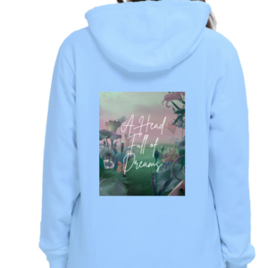 A Head Full of Dreams Women’s Hoodie – Dreamy Nature Background