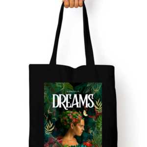 "A Head Full of Dreams" – Coldplay-Inspired Black Tote Bag | Quantum Dot Gold Collection