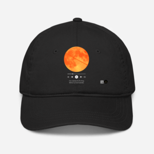 "Can Anybody Fly This?" Black Baseball Cap – Coldplay-Inspired Celestial Aesthetic