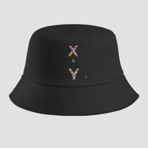Bucket Hat – X & Y Typography | Colorful Geometric Design