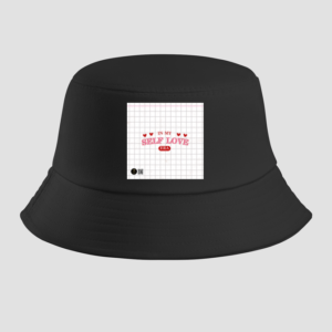 Self-Love Era Black Bucket Hat - Bold and Confident