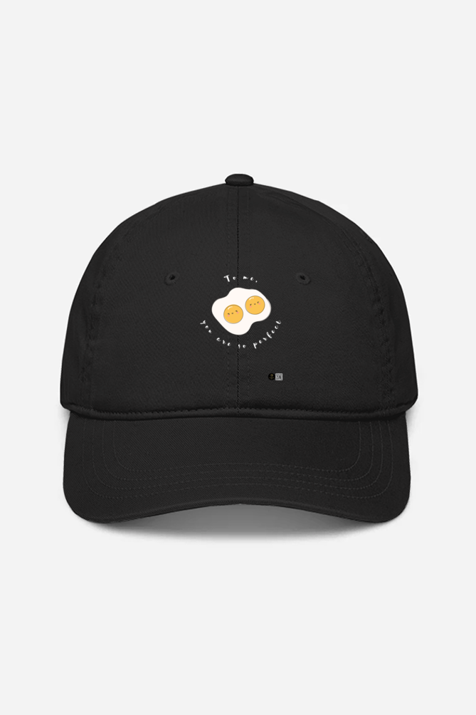 Black Baseball Cap - "To Me, You Are Perfect" Design