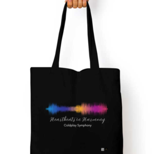 Heartbeats in Harmony – Stylish Tote Bag