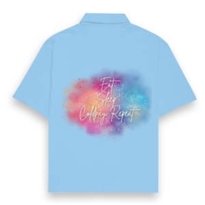 Unisex Oversized Shirt – Eat, Sleep, Coldplay, Repeat Glittery Design
