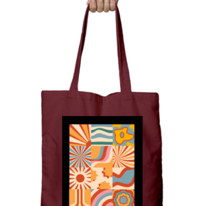 Tote Bag Zipper – Vibrant Fusion | Colorful Artistic Collage