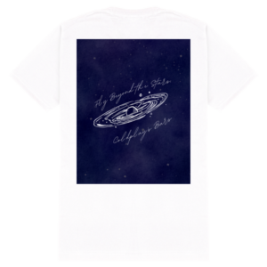 Men’s Standard Crew T-Shirt – Fly Beyond the Stars, Coldplay’s Bars with Cosmic Galaxy Design