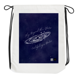 Drawstring Bag - Fly Beyond the Stars, Coldplay’s Bars | Cosmic Galaxy Design