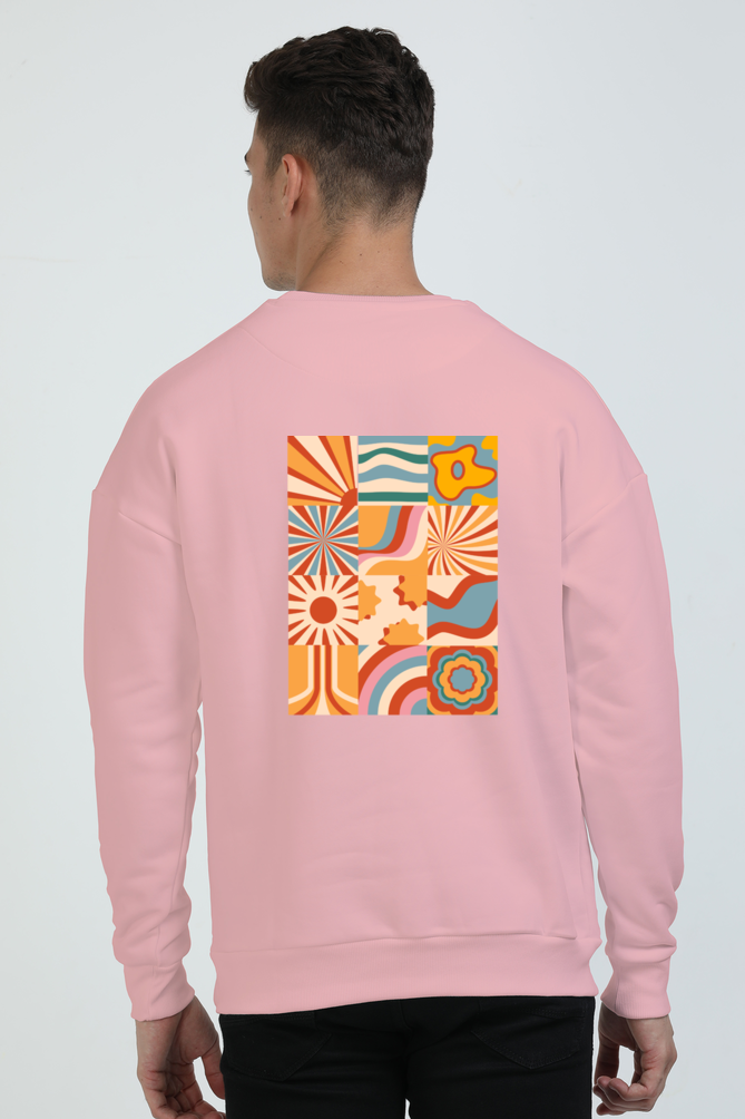 Oversized Sweatshirt (S-XXL) – Vibrant Fusion | Colorful Artistic Collage