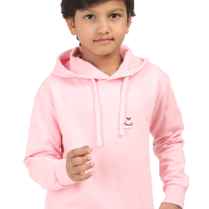 Kids Hoodie - Hearts & Wings Design with Angel Cat Sitting (0M-11Y)