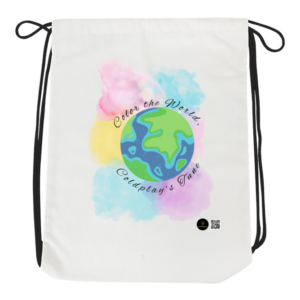 Drawstring Bag – Color the World, Coldplay’s Tune Earth Illustration