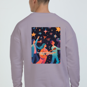 Oversized Sweatshirt – Heartbeats in Harmony, Coldplay Symphony