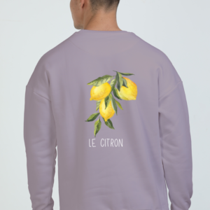 Oversized Sweatshirt (S-XXL) – Le Citron | Elegant Lemon Branch Design