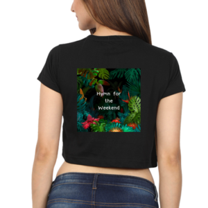 Female Crop Top – Hymn for the Weekend, Dreamy Forest Illustration