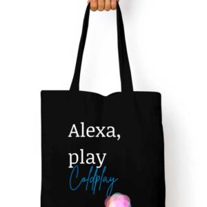 Tote Bag Zipper – Alexa Play Coldplay | Colorful Ball Design