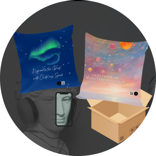 5656565 Quantum Pack – Coldplay-Inspired Celestial Cushion Covers - 16*16 inch