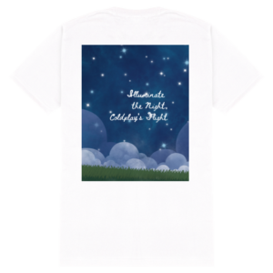 Standard Crew T-Shirt – Illuminate the Night, With Coldplay’s Flight