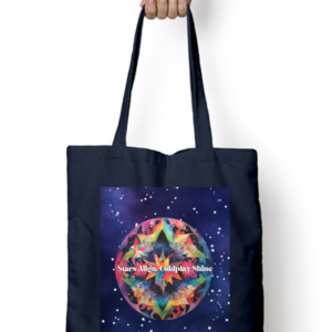 Tote Bag Zipper – Stars Align, Coldplay Shine