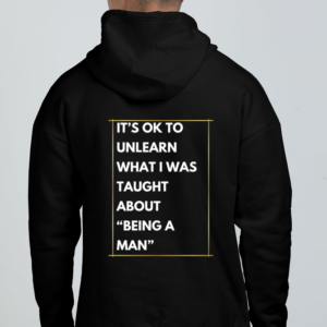 Oversized Hoodie – "It's OK to Unlearn" Motivational Design