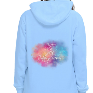 Female Hoodie – Eat, Sleep, Coldplay, Repeat Glittery Design