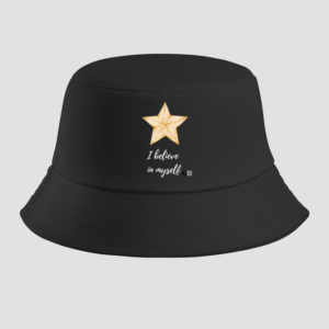 Bucket Hat – "I Believe in Myself" Star Design