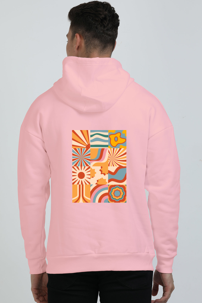 Oversized Hoodie (S-3XL) – Vibrant Fusion | Colorful Artistic Collage - Image 2