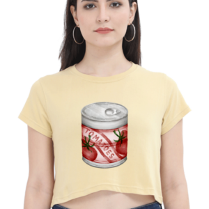 Female Crop Top (XS-XXL) – Tomatoes Can Design | Retro Grocery Aesthetic