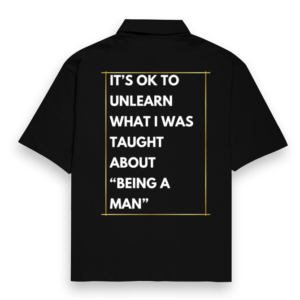 Oversized Shirt – "It's OK to Unlearn" Motivational Design