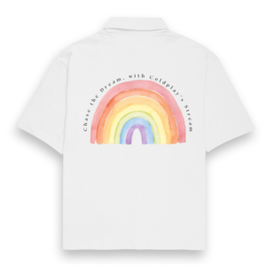 Oversized Shirt – Chase the Dream, Watercolor Rainbow Illustration
