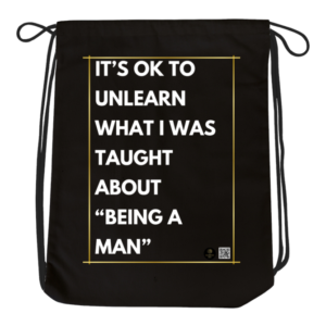 Drawstring Bag – "It's OK to Unlearn" Motivational Design