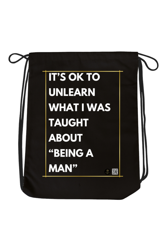 Drawstring Bag – "It's OK to Unlearn" Motivational Design