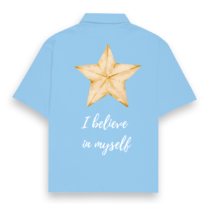Oversized Shirt – "I Believe in Myself" Star Design