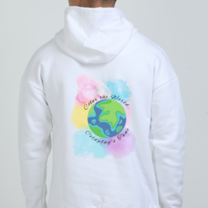 Oversized Hoodie – Color the World, Coldplay’s Tune Earth Illustration