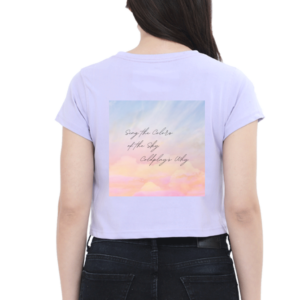 Female Crop Top – Sing the Colors of the Sky, Coldplay’s Why