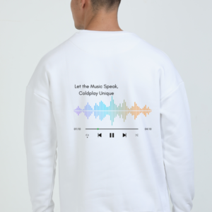 Oversized Sweatshirt – Let the Music Speak, Coldplay Unique