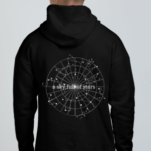 Oversized Hoodie (S-3XL)– A Sky Full of Stars | Horoscope Constellation Circle