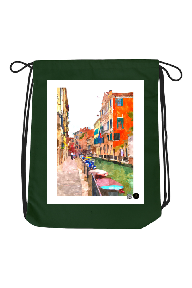 Drawstring Bag – Trendy Colorful Street | Vibrant Urban Aesthetic