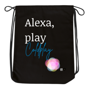 Drawstring Bag – Alexa Play Coldplay | Colorful Ball Design
