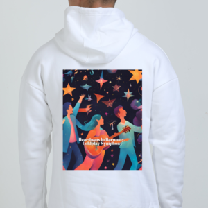 Oversized Hoodie – Heartbeats in Harmony, Coldplay Symphony