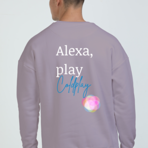 Oversized Sweatshirt (S-XXL)– Alexa Play Coldplay | Colorful Ball Design