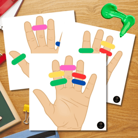 Finger Activity with Hair Ties – Color Matching and Fine Motor Skills for Kids