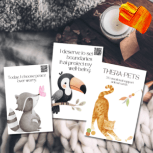 Thera-Pets: 30 QR Coded Emotional Support Animal Cards – Printable Affirmations Deck