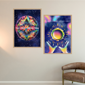 Escape the Ordinary - Coldplay Inspired Printable Wall Art Set of 2 - Instant Download
