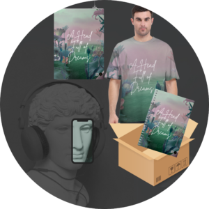 Quantum Bundle - "A Head Full of Dreams" Themed Set: T-Shirt, Notebook, and Poster