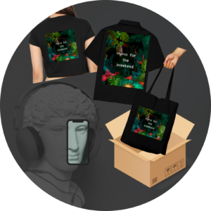 Quantum Bundle – Hymn for the Weekend Collection (Oversized Shirt, Crop Top & Tote Bag)