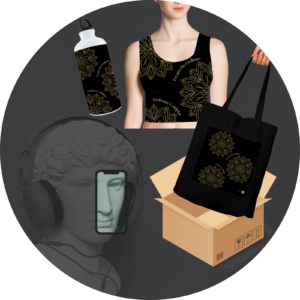 Quantum Bundle – Escape and Embrace (Crop Tank Top, Tote Bag & Sipper Bottle)
